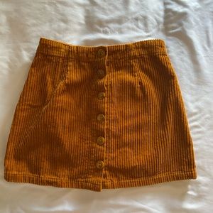 Corduroy mini skirt , size small